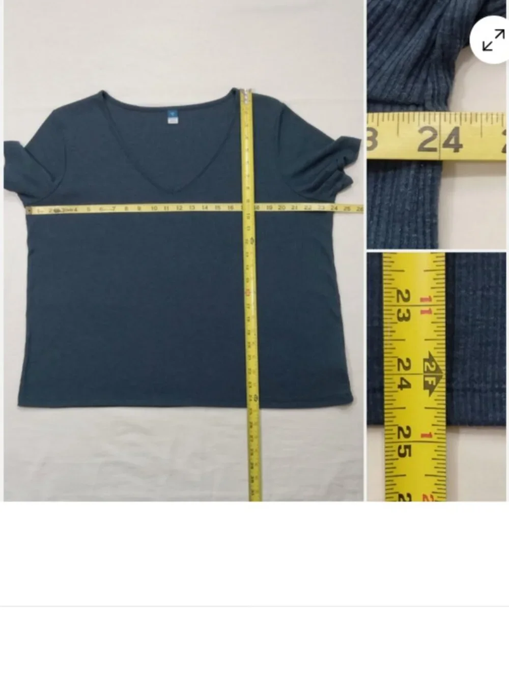 OLD NAVY Luxe T-shirt Tee Top 7004E2M - Picture 4 of 8